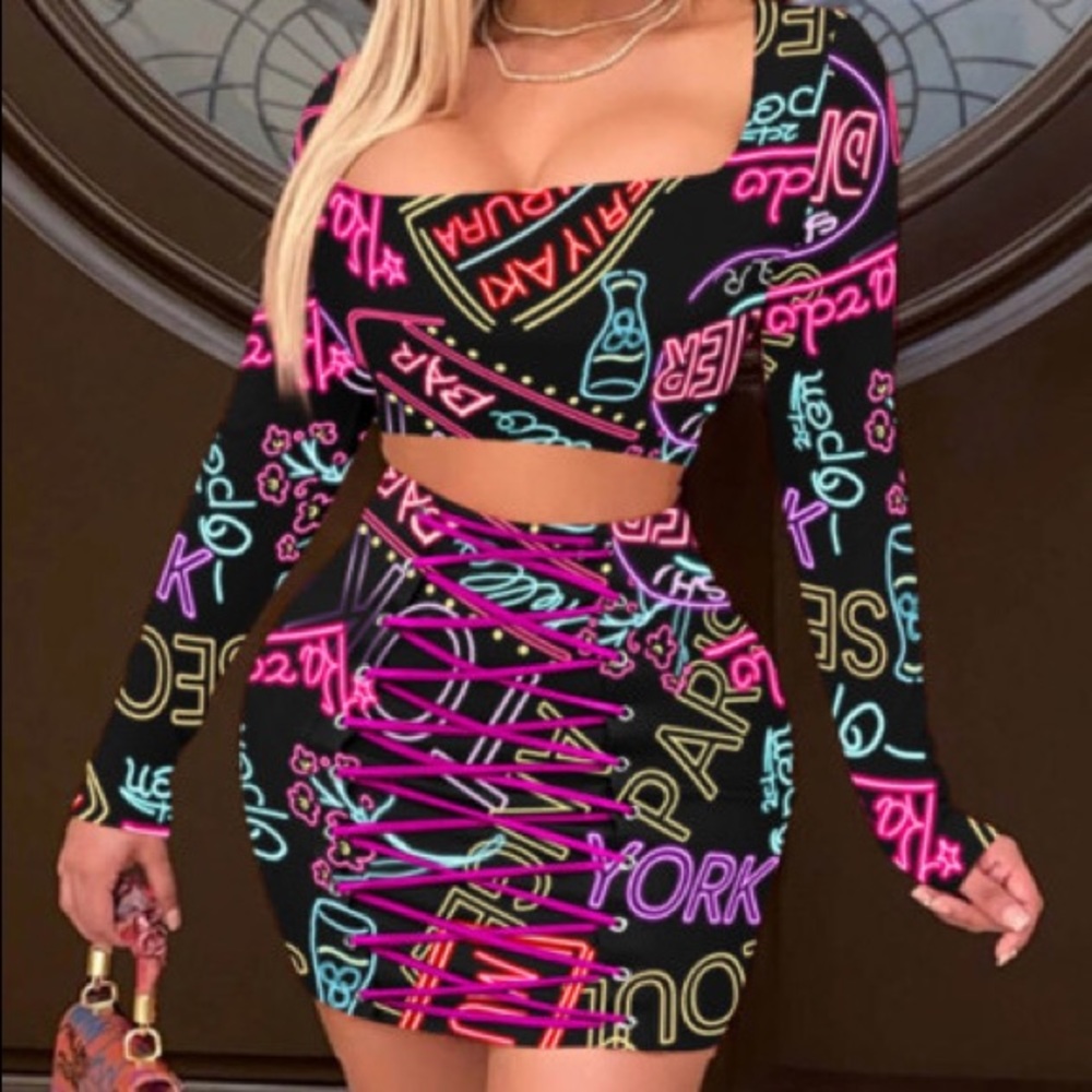 Two Piece Skirt Set